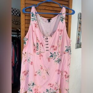 Torrid Fit And Flare Rayon Slub Sleeveless Top